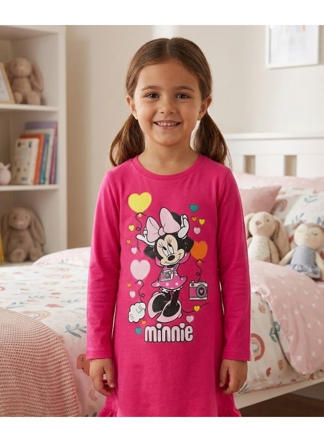 ديزني_ميني_هاوس ملابس نوم أطفال بنات بأكمام طويلة  100% قطن. - Image 2